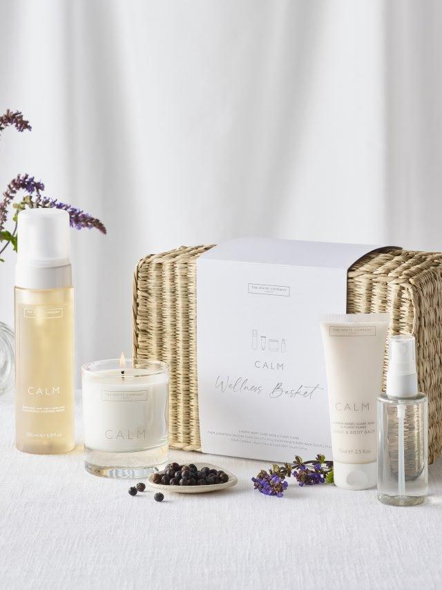 calm wellness gift basket