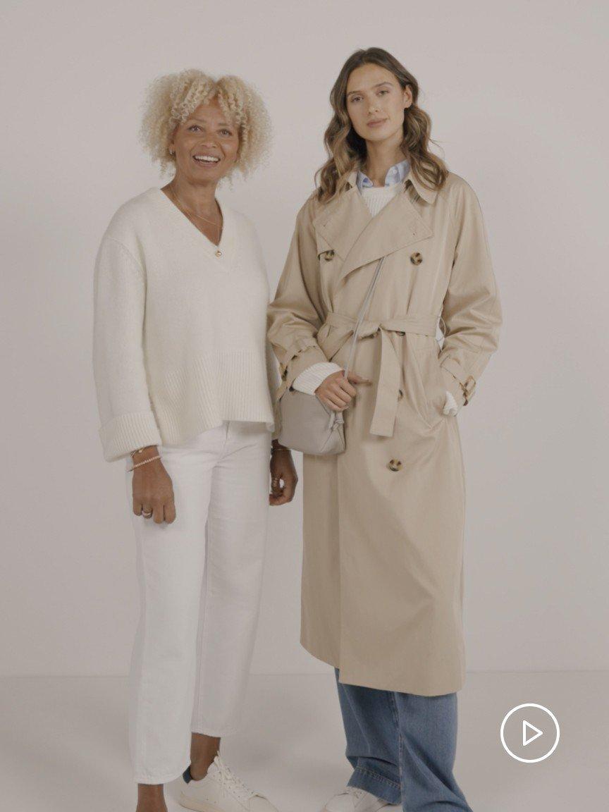 two ways to style a trench jacket