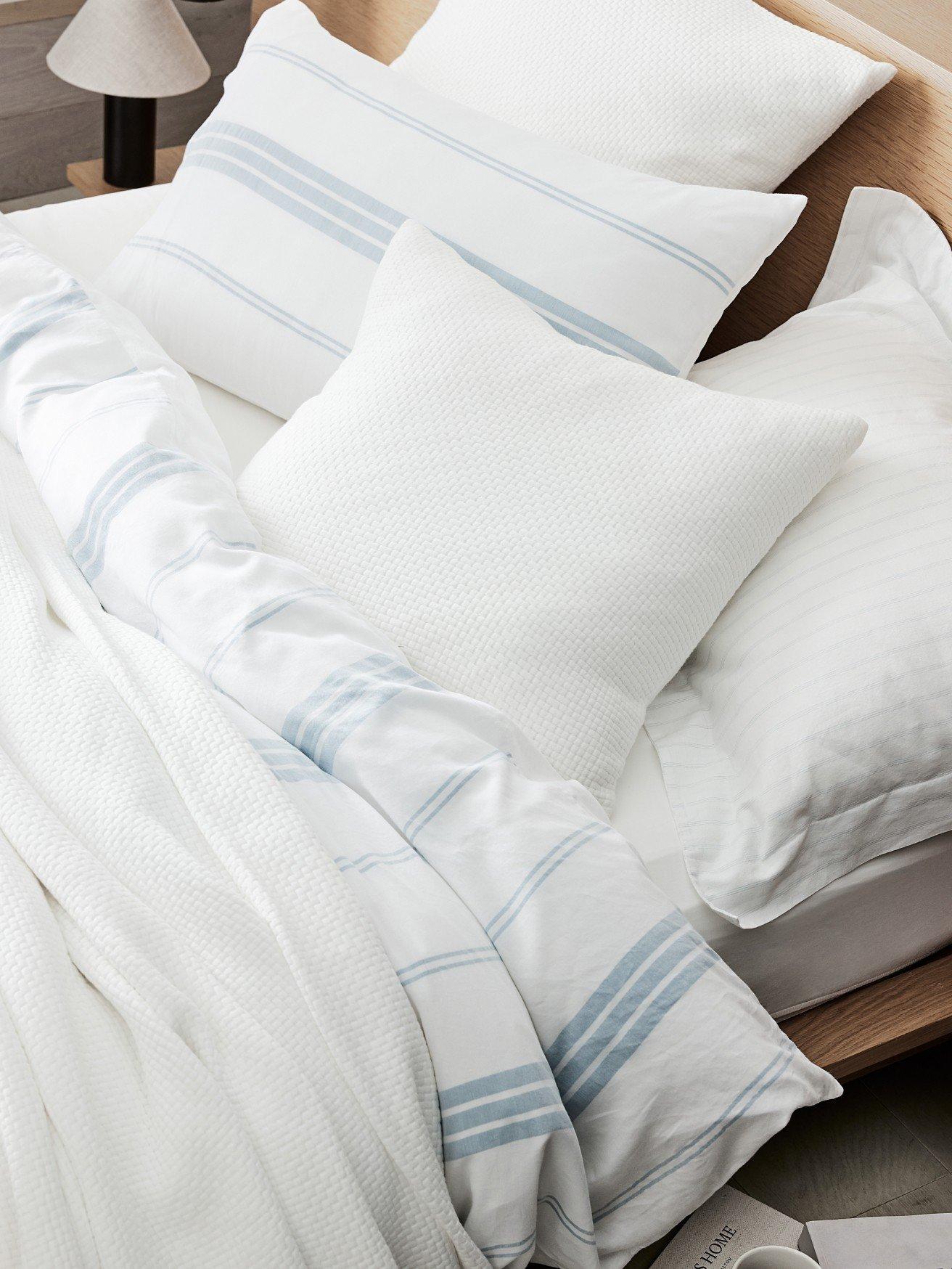 henley stripe bed linen collection