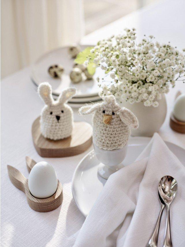 a table setting with a white plate and a white bowl