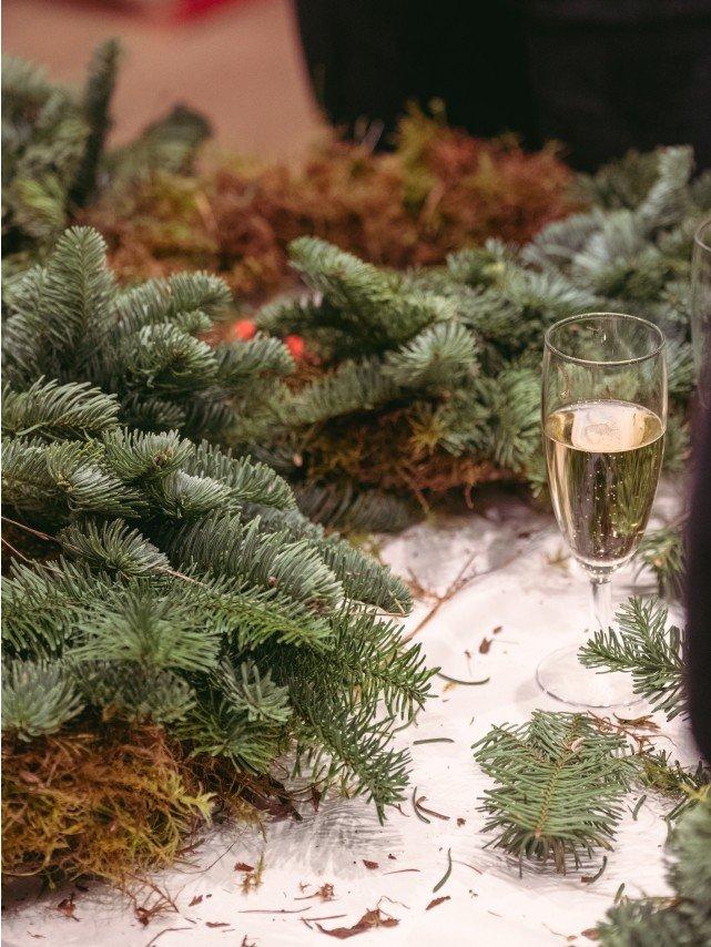 christmas wreaths and garlands