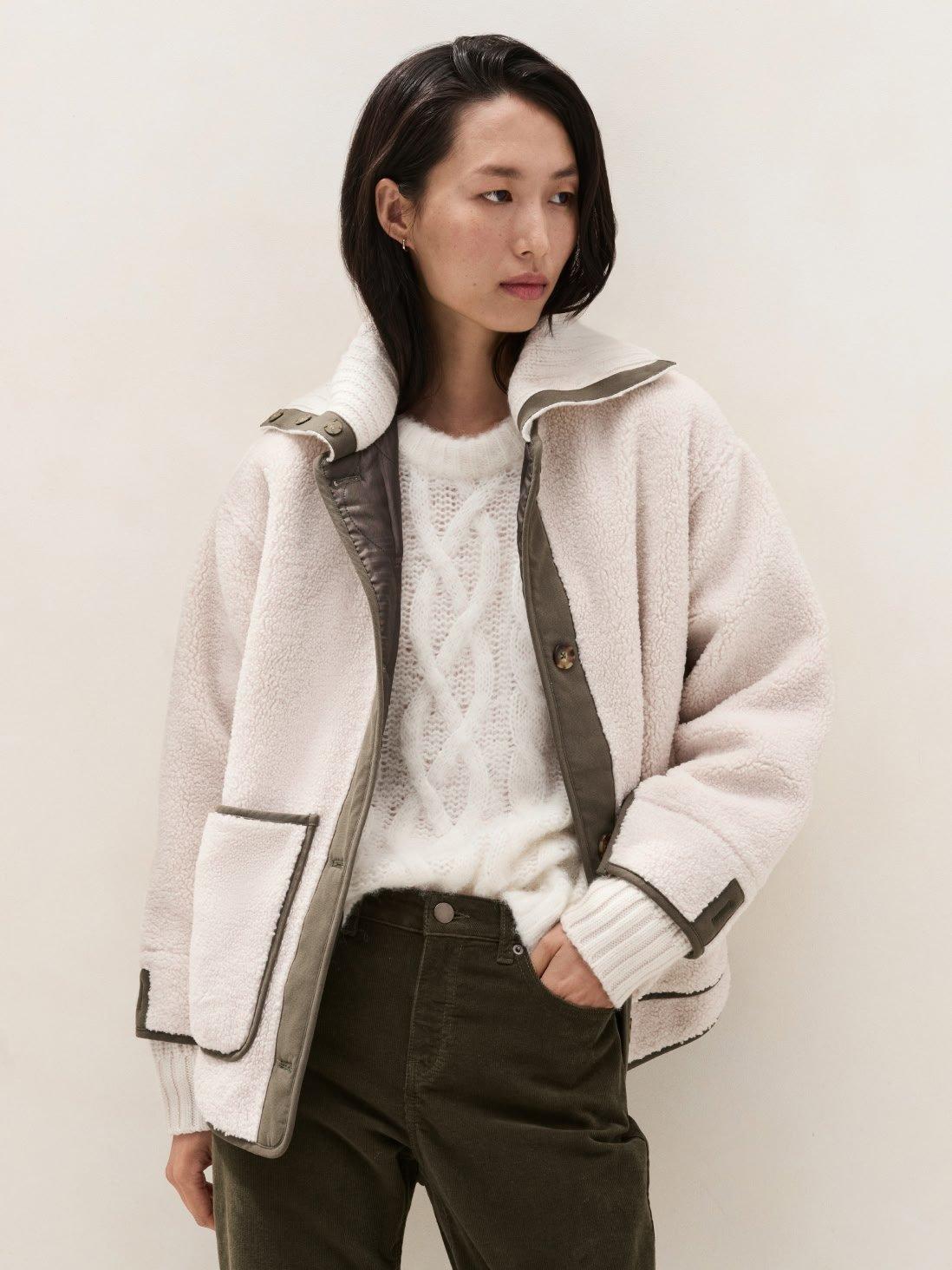woman in borg coat