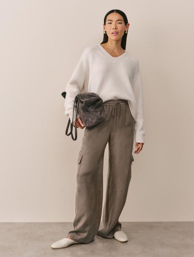 luxe TENCEL™ cargo trousers