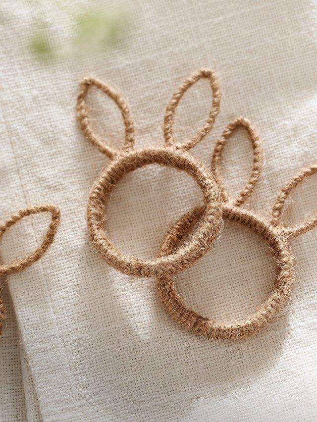 bunny napkin rings