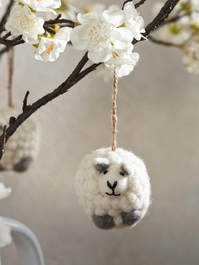 felt sheep decoration