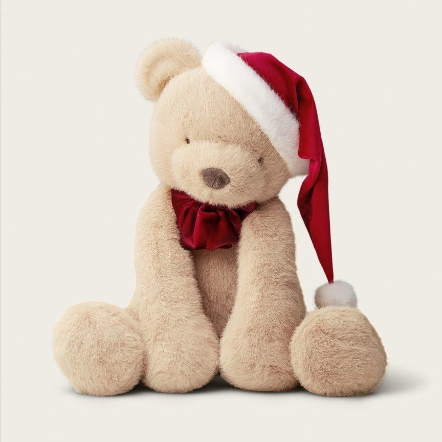 bear with santa hat