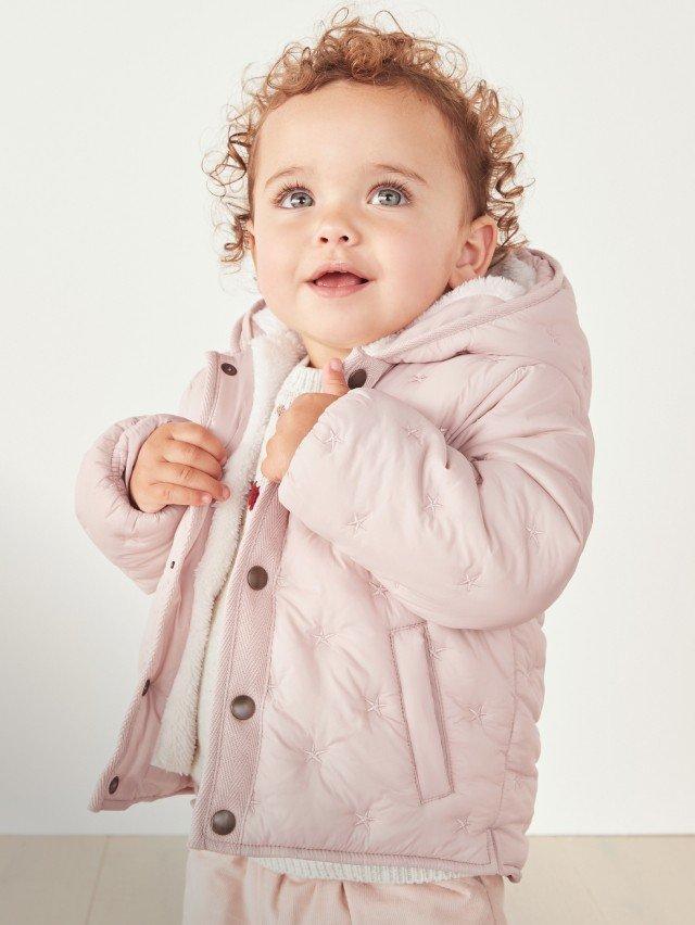 Recycled Star Quilted Coat (0–18mths)