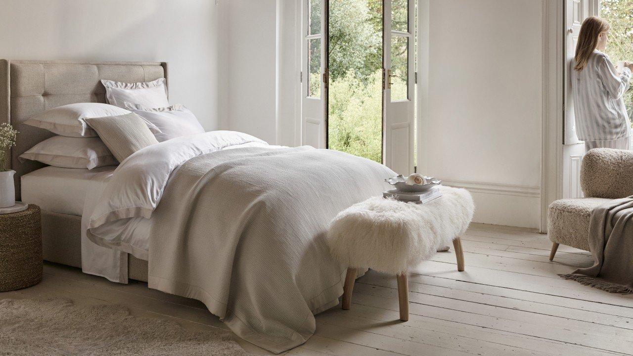 Luxury Wool Cashmere Throw Bed Throws The White Company UK