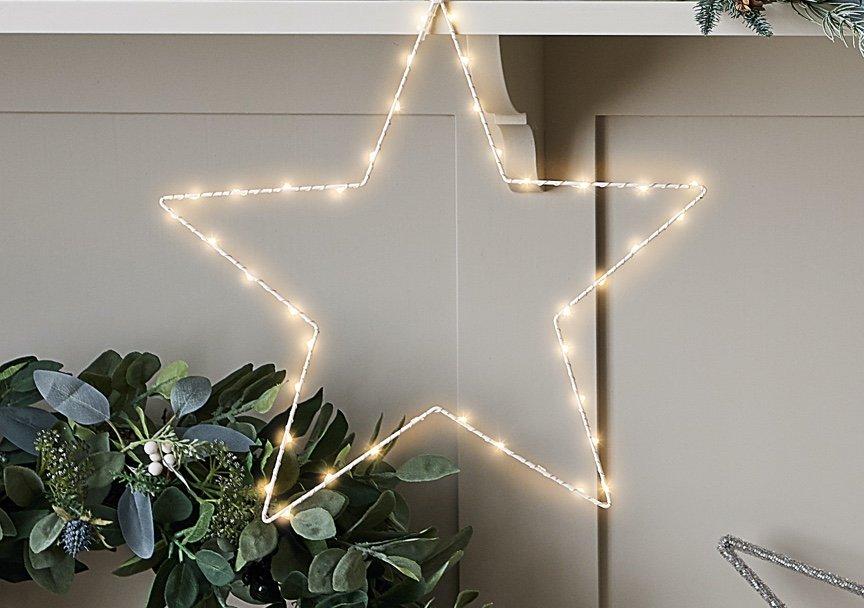 shop pre lit hanging star