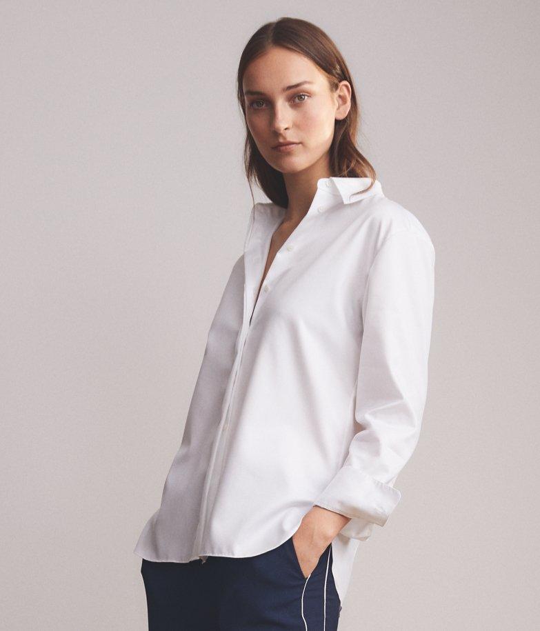 cotton overszied boyfriend shirt