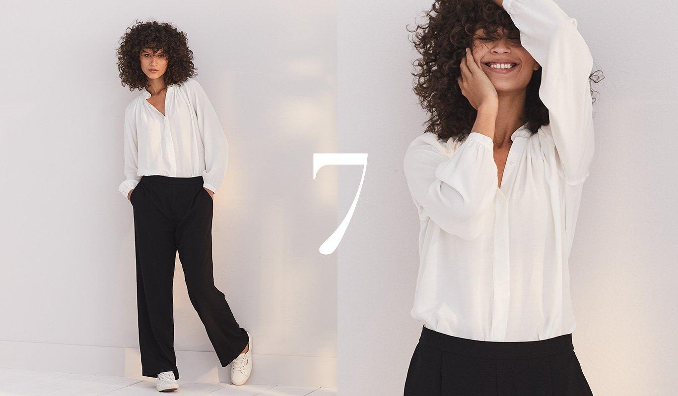The White Company Smocked Detail Blouse