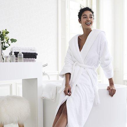 HYDROCOTTON HOODED ROBE