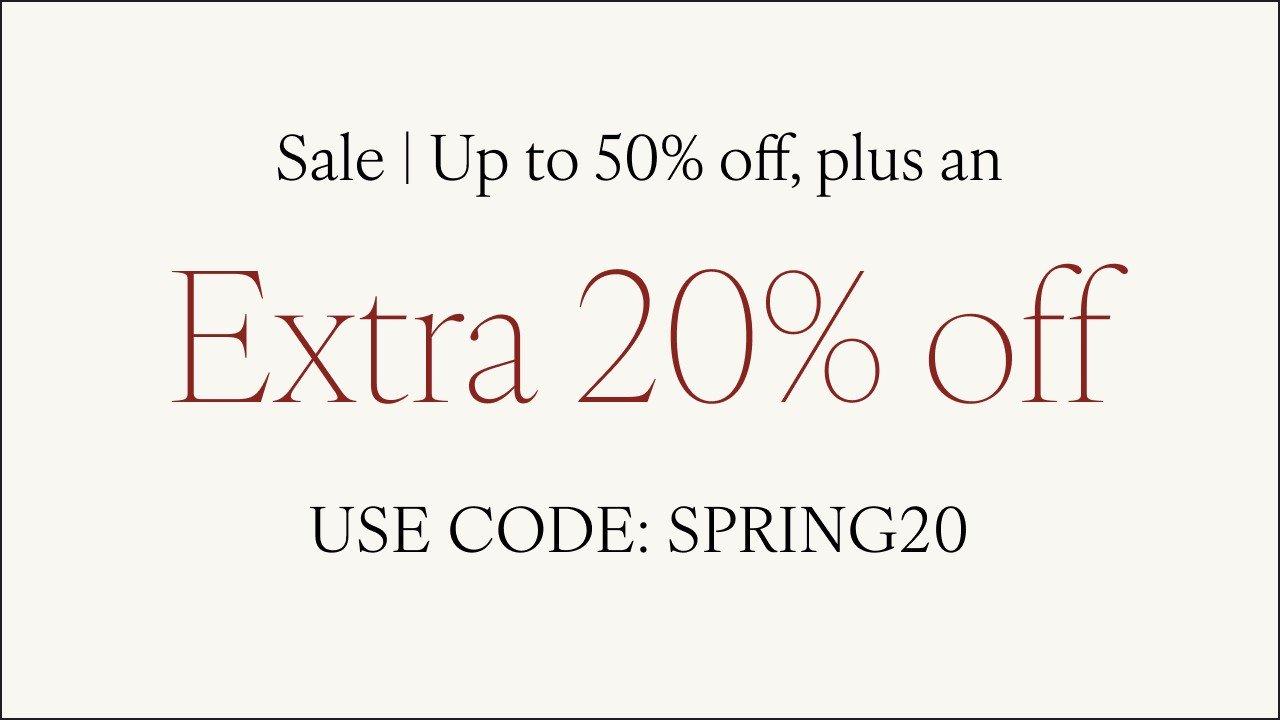Extra 20% off Clearance Clothing & Accessories