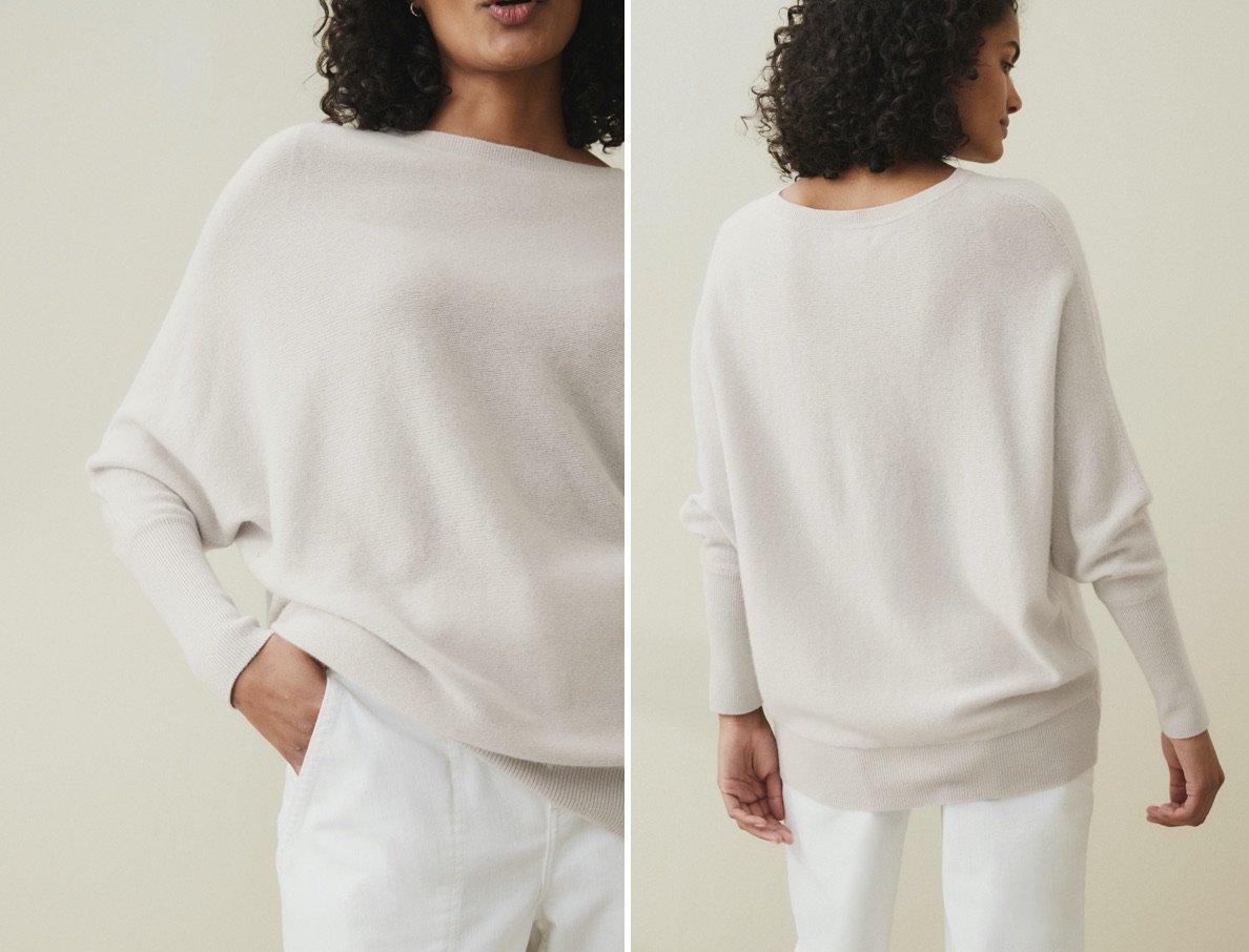 White company hot sale cashmere cardigan