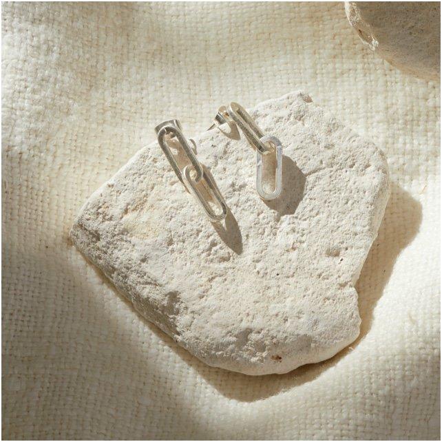 chain link ear rings