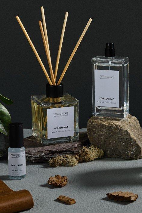 a fragrance diffuser and a fragrance oil and eau de toilette 