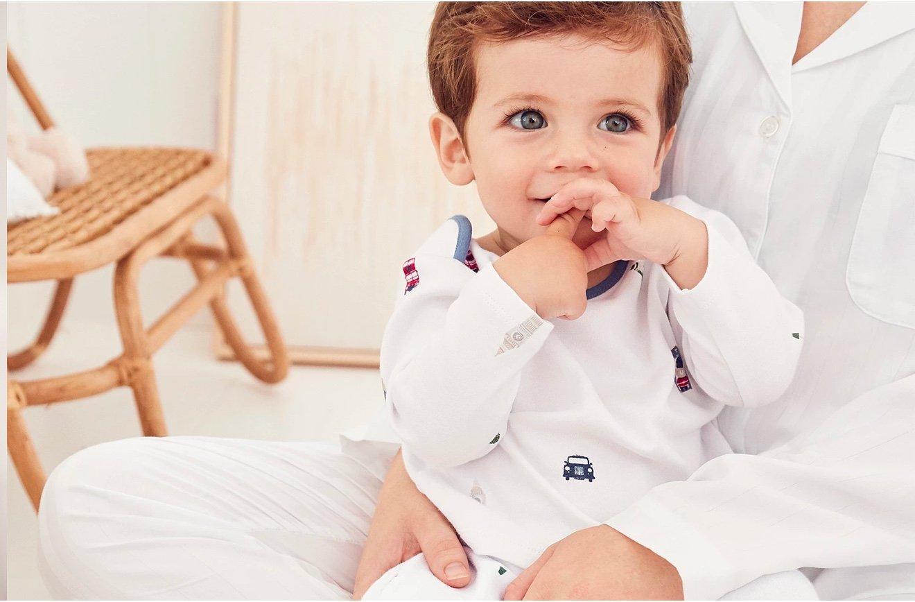 white company baby cardigan