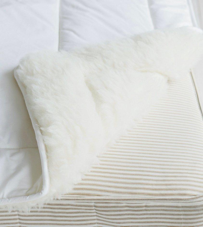 reversible natural fiber bed topper