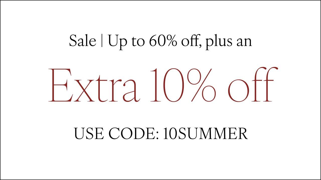 an advertisement for an extra 10 % off sale