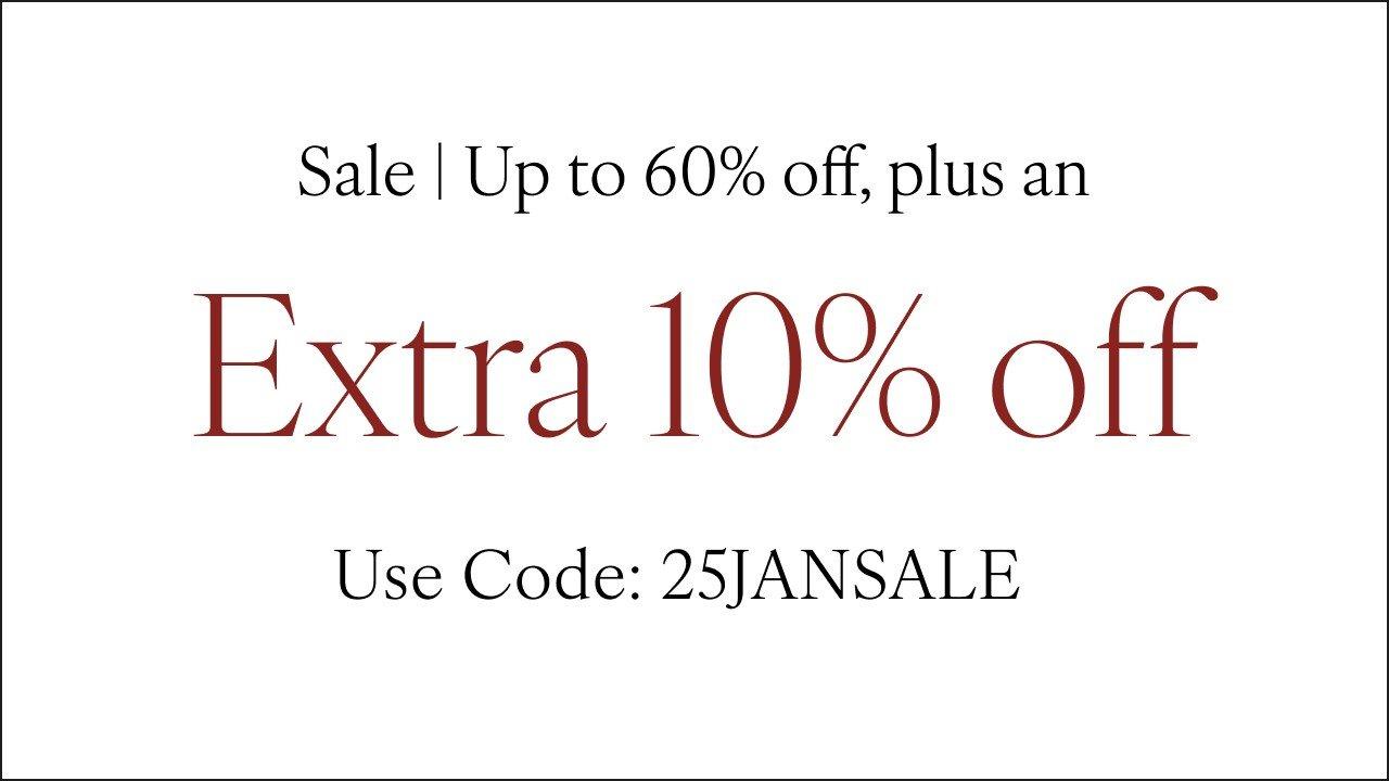 an advertisement for an extra 10 % off sale items