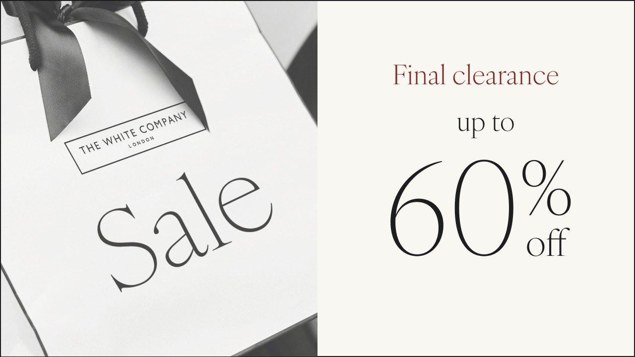 the white company up to 60% off