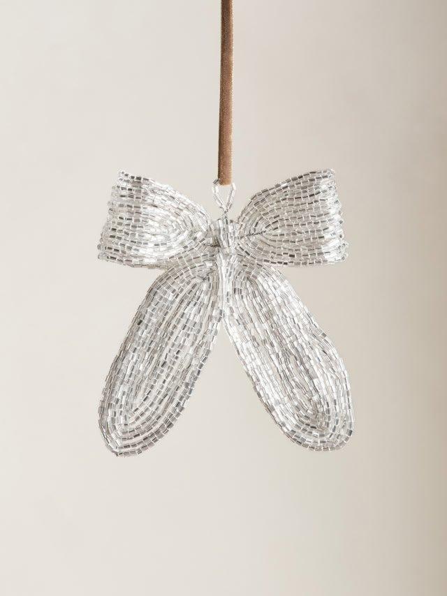 hanging beaded bow