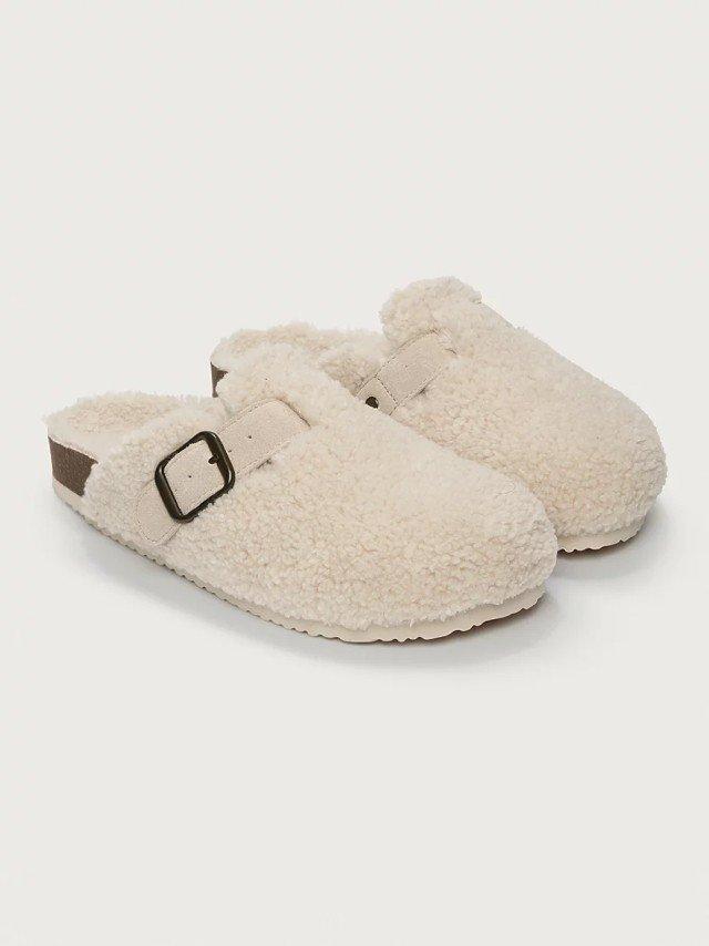 Borg Corkbed Mule Slippers