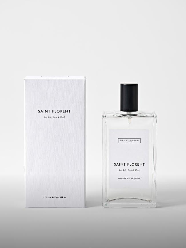 a white box with home spray