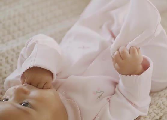 white company baby cardigan
